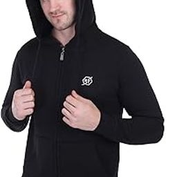 Men's Cotton Fleece Full Sleeves Zipper Hoodie Sweatshirt with Hood Pocket, Comfortable Styles Hoodie Jacket for Men Fashionable-image-80