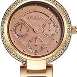 Acetate Mother of Pearl Quartz Multifunction Hybrid Strap Watch for Women-95187KD03/NT95187KD03-picture-24