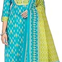 Women's Printed & Embellished & Mirror Work Straight Cotton Stitched Kurta set | Straight Kurta Pant Dupatta | Kurta Set with Dupatta for Women | Suit Set | Ethnic Set | Printed Kurta Set-picture-15