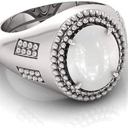 7.25 Ratti Moonstone Original Stone Adjustable Ring For Men And Women With Lab Certified A-14-image-17