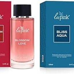 La Pink Blossom Love & Bliss Aqua EDP Perfume Combo Pack | French Eau de Parfum Long Lasting Luxury Fragrance Gift Set | For Office, Casual & Evening | 100ml each-79