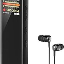 64GB Digital Voice Recorder with Playback, A-B Repeat, Variable Speed Play, Voice Activated Recorder for Lectures, Recording Monitoring, Password Protection, Recording Device, Digital Audio Recorder-6