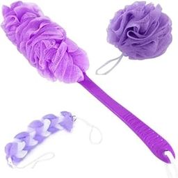 Trademanship The loofah scrubber provides excellent physical exfoliation and is perfect for supple, silky-smooth skin. | Purple-image-29