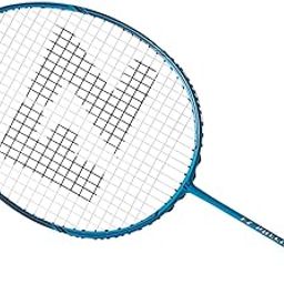 FZ Forza Precision 4000 Strung Badminton Racket (Blue) with Racket Cover - 4U (84g), G4 Grip, UHM & Graphite Shaft, Medium Flex, Even Balance, 22-26 lbs String Tension-25