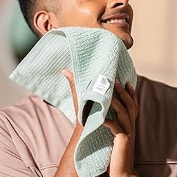 DAMENSCH Mens Egyptian Cotton Super Soft Face Towels | Face Towels, Cotton Towel, Small Towel, Gym, Travel Towels for Men for face for Men-Sea Green-Pack of 1-image-15