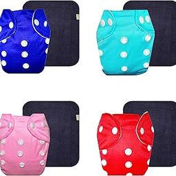 Dumbledo Lite Cloth Diaper with Black Insert (Pack of 4) | Soft & Gentle | Reusable & Washable | Quick Dry | Everyday Diapering Essential | 3 Months – 2 Years | Unisex Baby-image-50