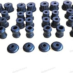 THE BEST STORE Front and Rear Leaf Spring Shackle Rubber Bushes Bush Kit for Maruti Gypsy - 42 Pieces-18