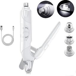 Electric Automatic Pet Grooming Kit 2 In1 Dog Nail Grinder and Dog Nail Clippers Cutter with LED-Lights Rechargable Low Noise Trimmer for Small Medium Large Dogs and Cats-3