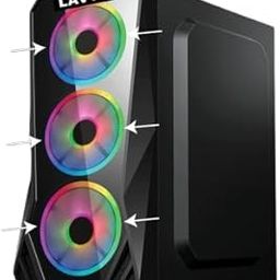 lavya Gaming CPU PC Tower | Core i5 3rd Gen Processor | 16 GB RAM | 500 GB SSD | H81 Motherboard | Windows 10, MS Office, USB, Ethernet, (Black)-10