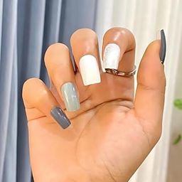 Buddy Jelly Trends Premium Designer 24pcs Stick-on Nails set, with Easy Glue Tab application, Nails are Reusable & Unbreakable (Y-224)-17