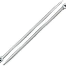 M Fabrics Classic Knitting pin Pair no. 4.5 mm Smooth Light 35cm Long Plastic Needles (Standard Size Multicolour) Size 7-image-28