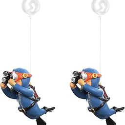 Foodie Puppies Aquarium Resin Cute Diver - (Reef Diver - Pack of 2) Cute Little Diver Decoration for Home Office, Creative Fish Tank Accessories, Decorations, Marine Landscaping-picture-13