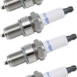 F7TC Spark Plugs for Engine Generator Lawnmower Chainsaw Tractor GX120 GX160 GX200 GX240 GX270 GX340 GX390 Sparkplugs （Thread Size-18 x 13.8mm） (4pcs)-image-0