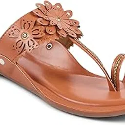 padchin Women Kolhapuri Flat Chappal, Ethnic Slippers and Fashion Sandals Girls-picture-11