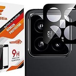 WonRia Back Camera Lens Protector for Xiaomi Mi 14 5G Camera Glass Protector Guard [3D Premium] - Black-20