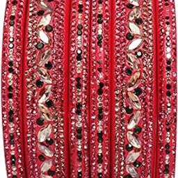 Festival Special Designer Lac Bangles Set With Latest Kundan Design-image-13