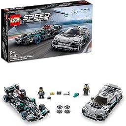 LEGO Speed Champions Mercedes-AMG F1 W12 E Performance & Mercedes-AMG Project One 76909 Building Kit; for Ages 9+-image-24