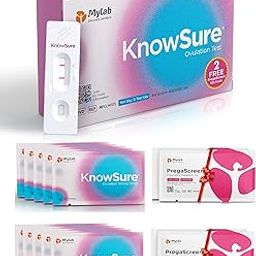 Mylab Ovulation Test Kit for Women Planning Pregnancy - 5 strips + 2 Pregnancy Test Kits Free (Pack of 2)-5