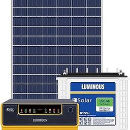 Luminous NXG+1400 + LPTT12150H 150Ah 1No + 165Watts Solar Panel 2Nos (Poly)-picture-32