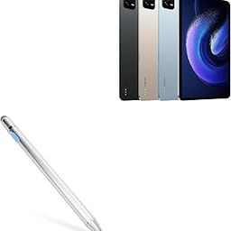 BoxWave Stylus Pen Compatible with Xiaomi Pad 6 - AccuPoint Active Stylus, Electronic Stylus with Ultra Fine Tip - Metallic Silver-picture-15