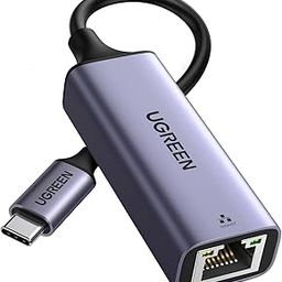 UGREEN USB C to Ethernet Adapter RJ45 to Thunderbolt 3 Type C Gigabit Network LAN 1000Mbps Converter Compatible with MacBook Pro Air iPad Pro Surface Book Chromebook Dell XPS Galaxy S20 S10, and More-image-0