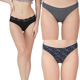 Women?s Premium Cotton Panties | Antimicrobial & Breathable | Everyday Comfort with Amazing Fit | Soft Fabric Innerwear for All-Day Freshness & Hygiene | Bikini | Pack of 3 |-image-56
