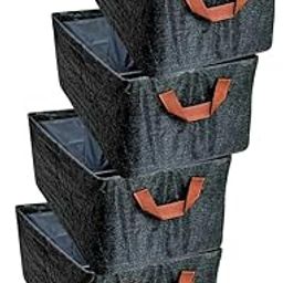 COLLETIVERZE Foldable Cloth Organizer/Cupboard Organizer/Cupboard Organiser for Clothes/Dress Organizer Boxes for Cupboard Pack of 4-19