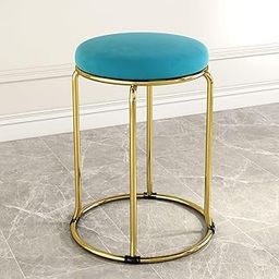 Nutech Decor: Elegant Vanity Stools for Amazon.in - Transform Your Space with Stylish Coffee/Tea/Milk Shop Bar Stools, Bedroom Velvet Seating, and More (Golden Legs, Teal Green)-image-79