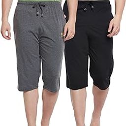 Regular Fit Men Capris(Pack of 2-MACK634456)-image-13