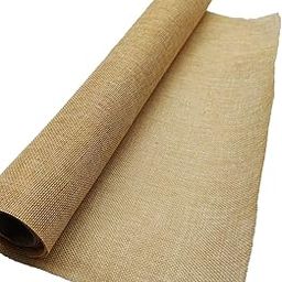 3A Featuretail Synthetic Jute Fabric roll for Bouquet Wrapping, Gift Wrapping, Bags, Basket Making and Jute Material Fabric for Crafts (18 Inch x 5 Yard, Color: Beige, pack of 1), Solid-22