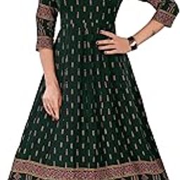 B2F Women's Printed Maternity Flared Kurti with Feeding Zip, One Piece Maternity Dress for Pre & Post Pregnancy.-image-91
