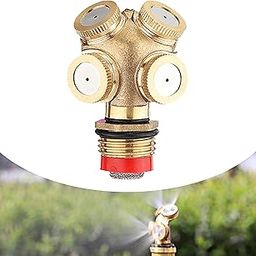 Oligitdi Brass Sprinkler 5-Way Fog Sprinkler Nozzle Misting Mist Water Sprinklers Heads for Watering Garden,Farm,Flower (1)-picture-16