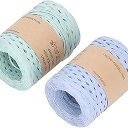 Raffia Yarn, Degradable Paper Material Raffia Ribbon for Hat for Knitting for Handbag for Crocheting-image-53