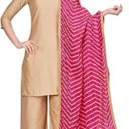 studio shringaar Women's Vegan Silk Bandhni Dupatta (42" X 2.5 Meters)-picture-16