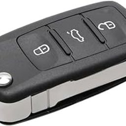 Premium 3 Button Remote flip Key Shell for Volkswagen Polo, Vento, Passat, Jetta, Ameo and Skoda Rapid, Fabia, Yeti, Laura, Superb,-picture-9