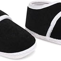 New Born Baby Casual Solid Velcro Closure Velvet Booties | First Walking Shoes | Breathable And Anti-Slip Booties For 0-9 Months Baby Girl & Boy - Pack Of 1-image-14
