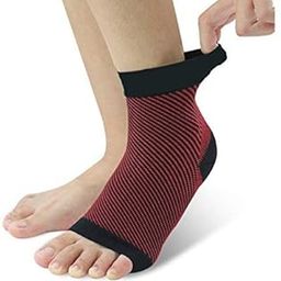 QUADA Ankle Brace Support Sleeve (1 Pair) - Best Ankle Compression Socks for Plantar Fasciitis, Arch Support, Foot & Ankle Swelling, Achilles Tendon, Joint Pain, Injury Recovery. (RED)-picture-12