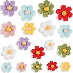 Stylish Fridge Magnets, Set of 18 Mini Ceramic Vase Magnets for Refrigerator, Colorful Decorative Flower Magnets for Kitchen, Office, Photo Display and Note Organization-image-92