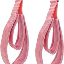 CLUB BOLLYWOOD®2 Pilates Double Loop Straps for Reformer Improve Flexibility D Rings Straps Pink|Sporting Goods | Fitness, Running & Yoga | Yoga & Pilates |Pilates Accessories|2 Pilates Straps-24
