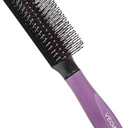 Vega Flat Hair Brush (India's No.1* Hair Brush Brand) With Cleaning Comb For Men and Women (E18-FB)-image-60