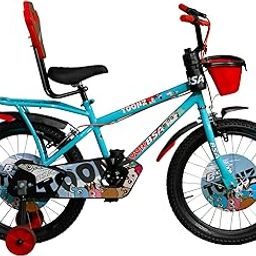 BSA Toonz 20T | Kids Bicycle | 85% Assembled | Single Speed | Comfortable Seat, Backrest & Front Storage | with Water Bottle & Holder | Basket | Carrier | Tool kit Included | Ideal for 6-8 Years Boys-31