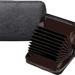 Card Holder for Women, Pu Leather Large-Capacity License Cover, Multi-Card Slot Wallet(Black)-34