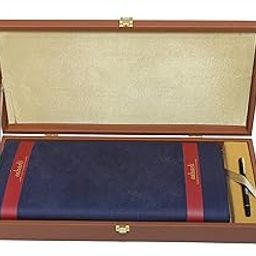 Men's Unstitched Suit Length Fabric Combo Set with Metallic Pen in Gift Pack Carrying Case (Free Size)-image-70
