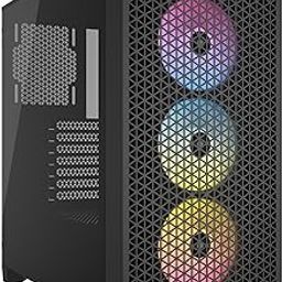 Corsair 3000D RGB Airflow Mid-Tower Pc Case - Black - 3X Ar120 RGB Fans - Four-Slot Gpu Support Fits Up to 8X 120Mm Fans - High Airflow Design - Tempered Glass-image-48