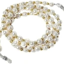 IMMIJWELL White & Gold Pearl Eyeglass,Sunglass Spectacle Cord & Lanyard Neck Strap String Chain Link Holder- (1 PCS 60 CM)-image-41