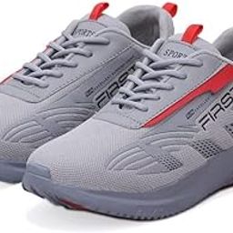 Grey Mesh Training Shoes for Men - 9 UK-22