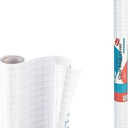 Contact Paper Clear, 17.5” x 5-Feet, Transparent Self Adhesive Book and Textbook Covers for Paperbacks and Hard Covers, Plastic Protective Covering Contact Paper Roll, Acid Free – by Enday-image-44
