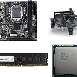 H61 Motherboard Kit with Processor i3 2120/2100 Gen + 4GB RAM DDR3(Single Stick) + CPU Fan (2 Year Replacement Warranty)-0