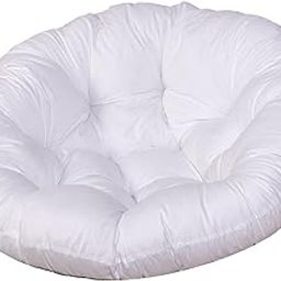 Jazzy Pearls Hanging Chair Cushion Thicken Garden Chair Pad for Living Room Balcony White|2 Self Watering Pot|Cushions & Pads| Yard, Garden & Outdoor Living-image-5