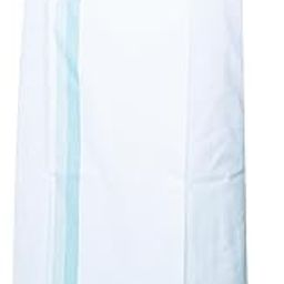 100% Pure Cotton Men's White Dhoti/Dhoties/Mundu with color border(Plain+Line)- 2mts-image-82